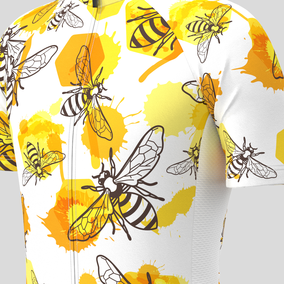 Watercolor Honeycombs Men's Cycling Jersey