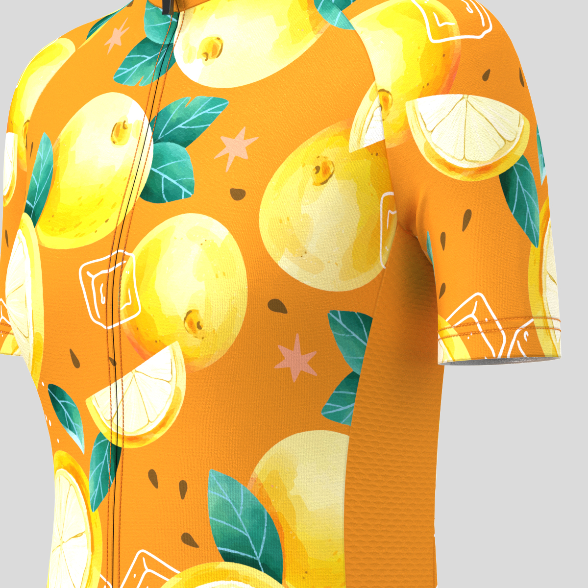 Classic Orange Men's Cycling Jersey