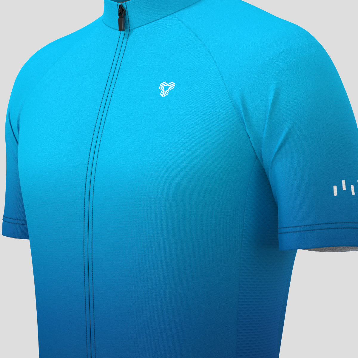 Men's Minimal Gradient Cycling Jersey - Blue Planet