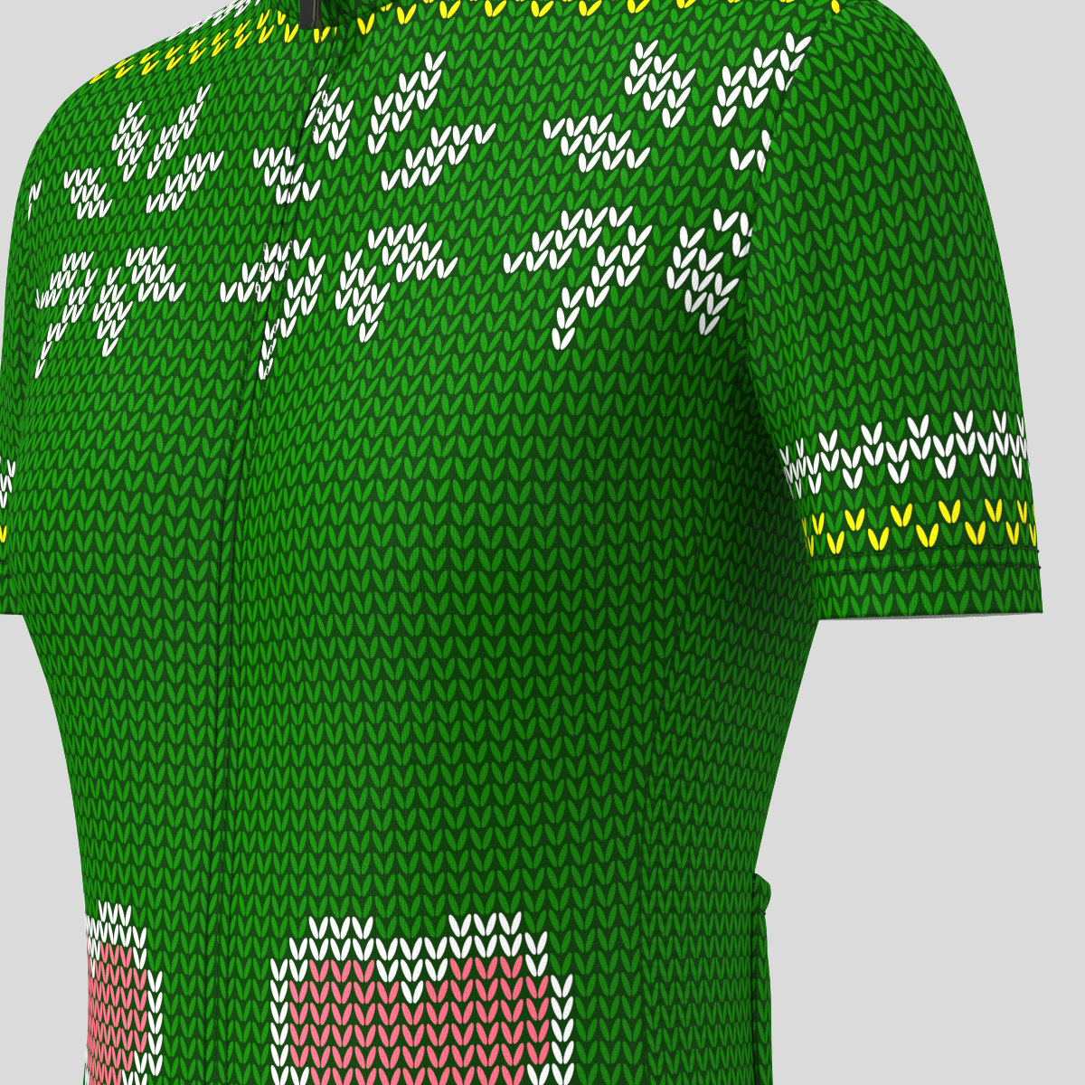 Christmas Sweater Snowflake Heart Women's Cycling Jersey