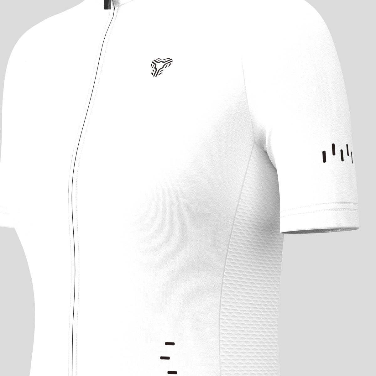 Minimal Solid Women's Cycling Jersey - White