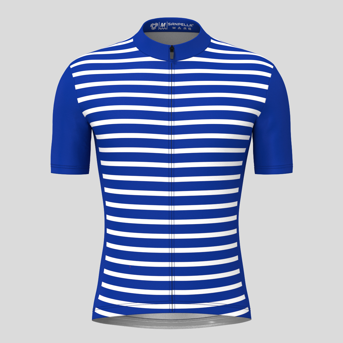 Minimal Stripes Men's Cycling Jersey - Racing Blue