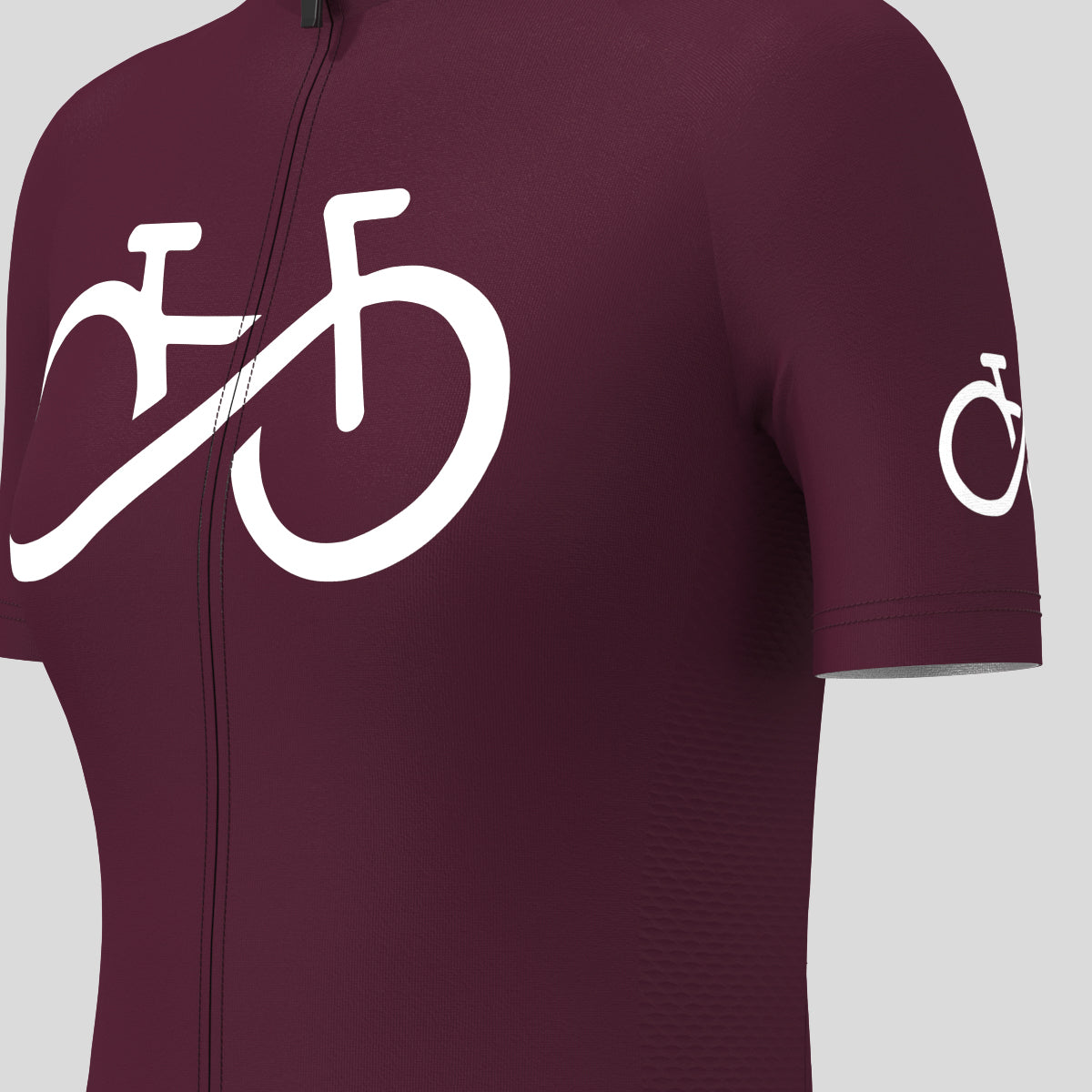 Bike Forever Women's Cycling Jersey - Burgundy