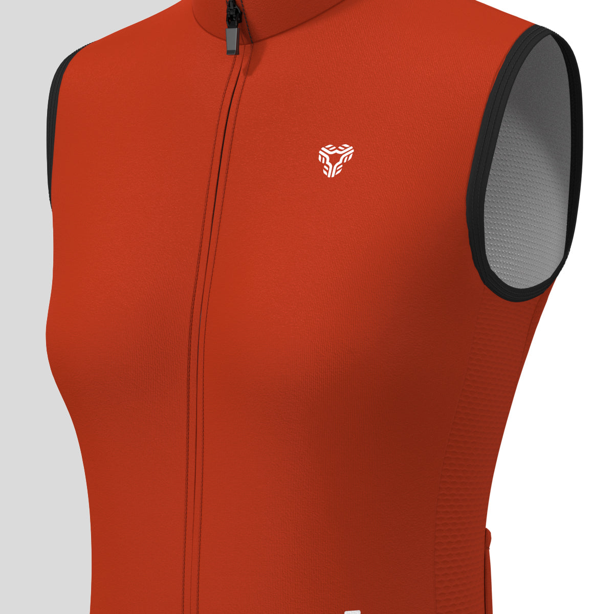 Women's Minimal Solid Sleeveless Cycling Jersey - Brick