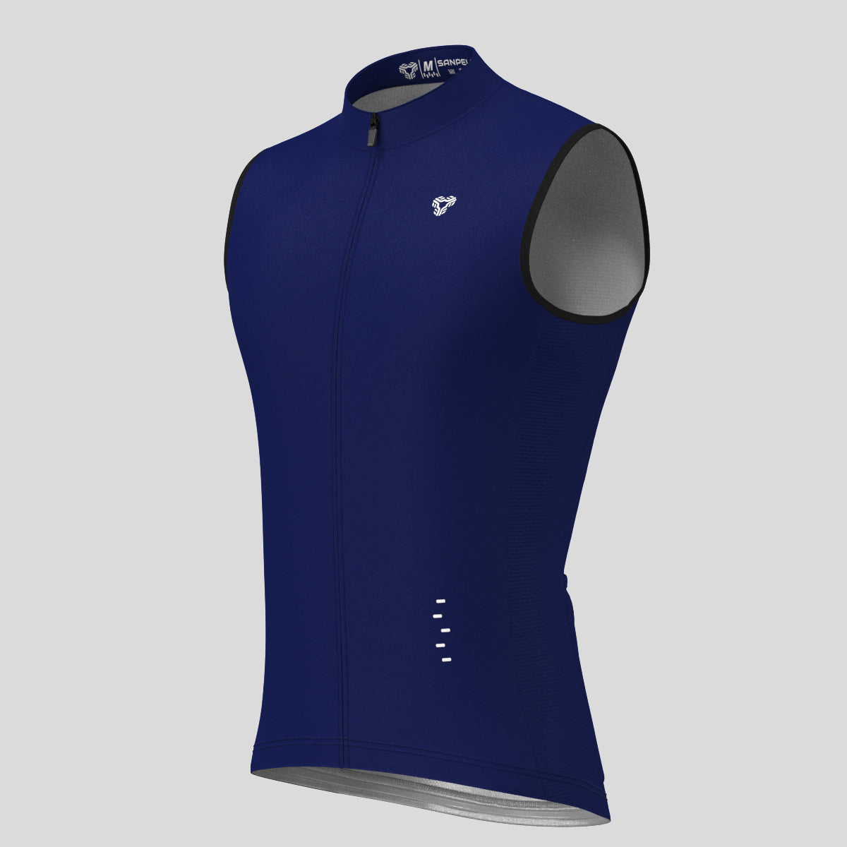 Men's Minimal Solid Sleeveless Cycling Jersey - Ink