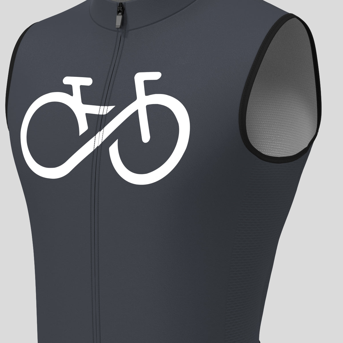 Men's Bike Forever Sleeveless Cycling Jersey - Graphite
