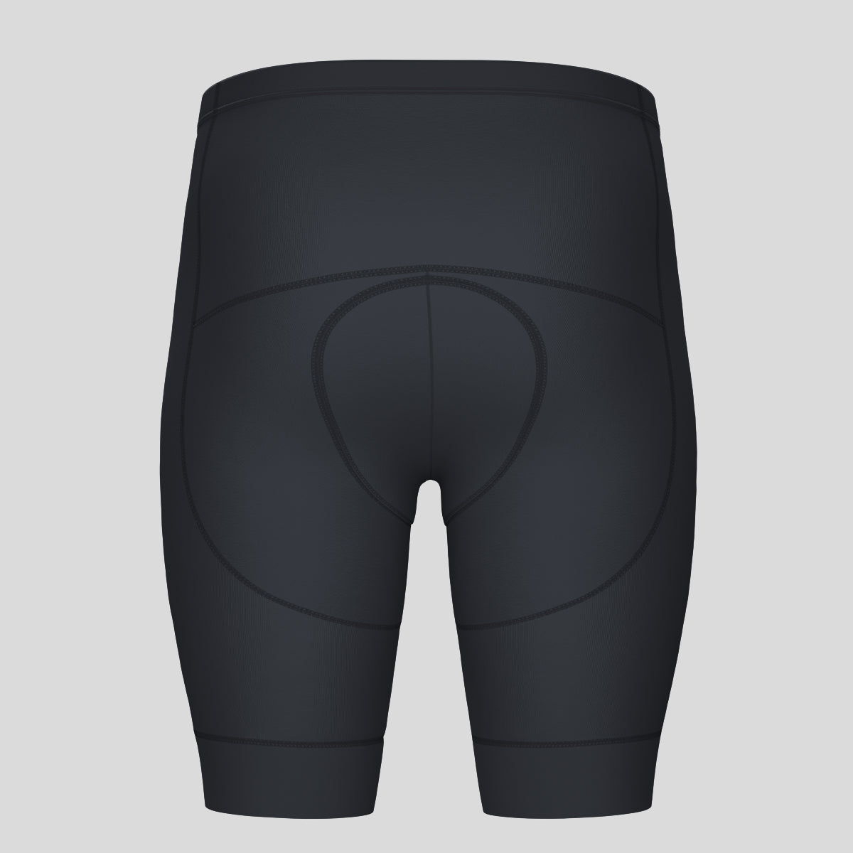 Minimal Solid Men's Cycling Shorts - Graphite