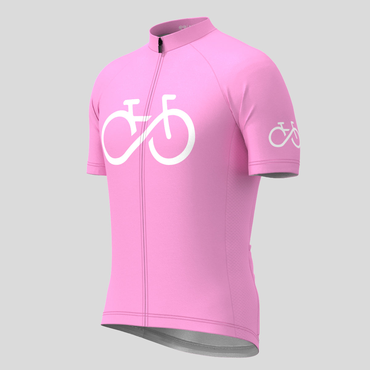 Bike Forever Men's Cycling Jersey - Neo Pink