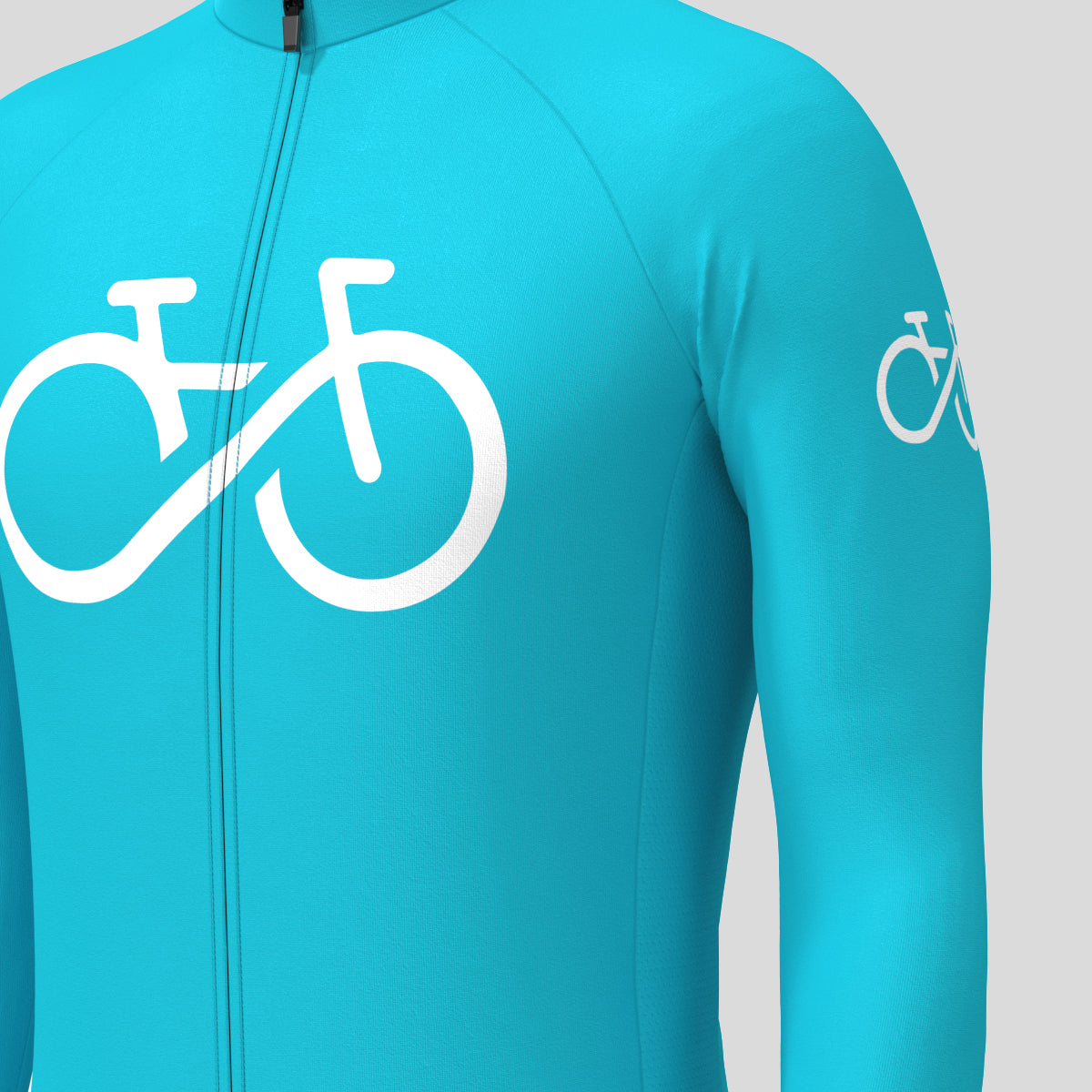 Bike Forever Men's LS Cycling Jersey - Ocean
