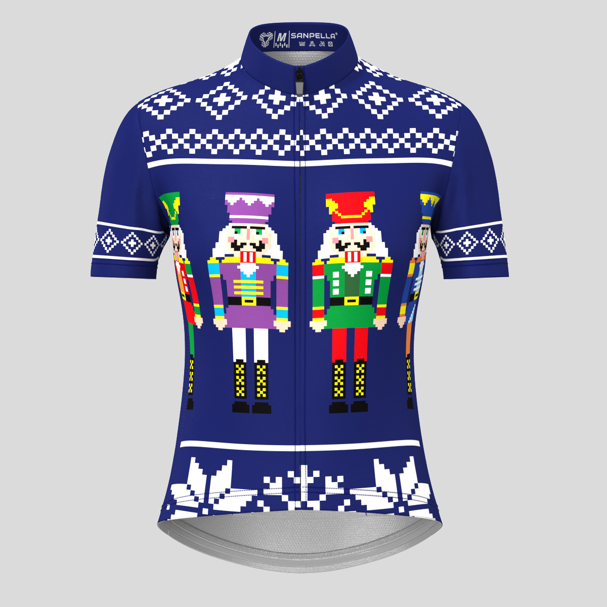 Christmas Sweater Nutcrackers Women's Cycling Jersey