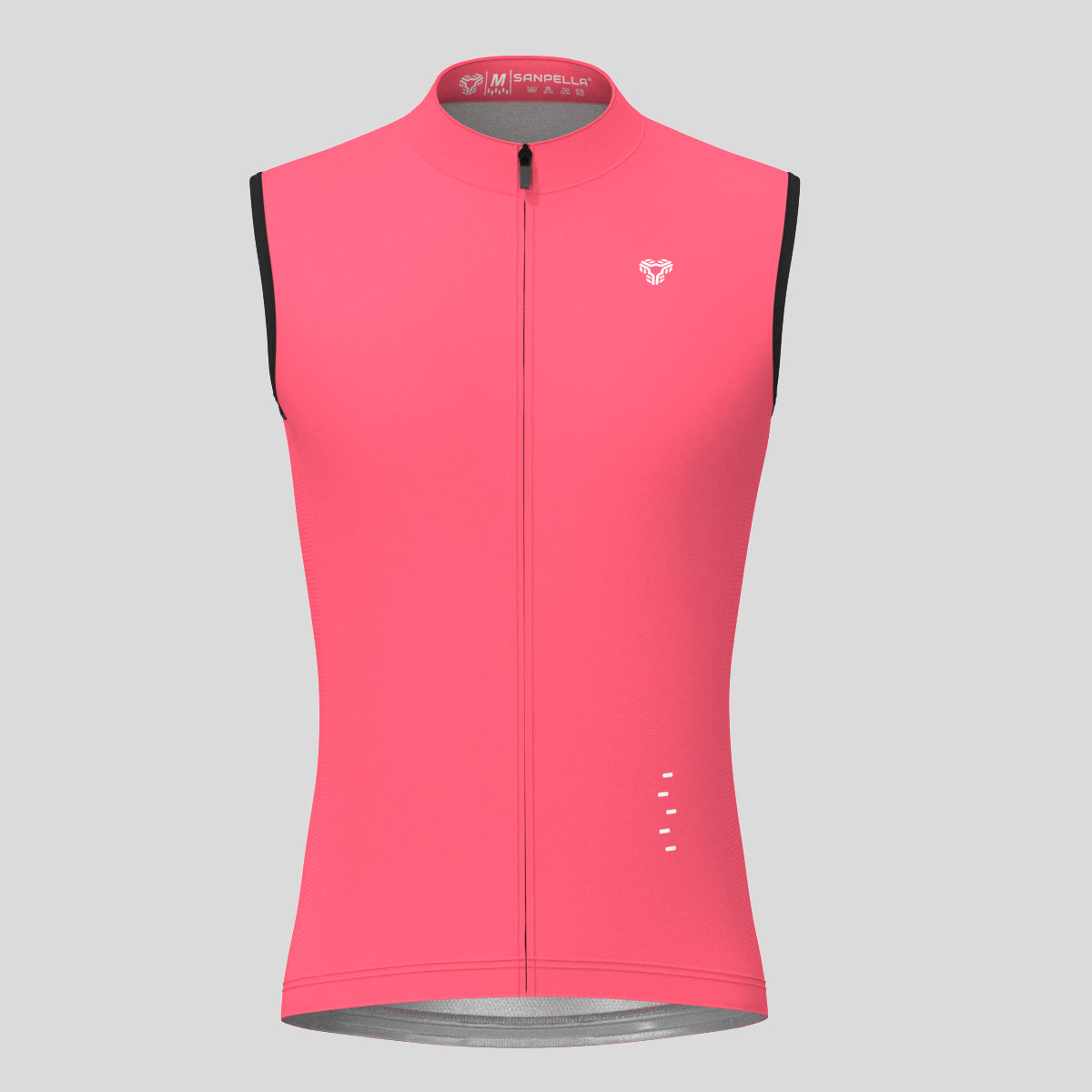 Men's Minimal Solid Sleeveless Cycling Jersey - Pink