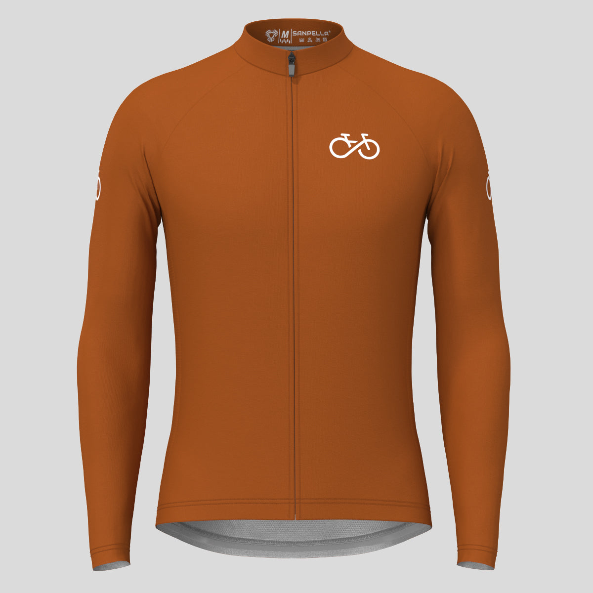 Men's Ride Forever LS Cycling Jersey - Caramel