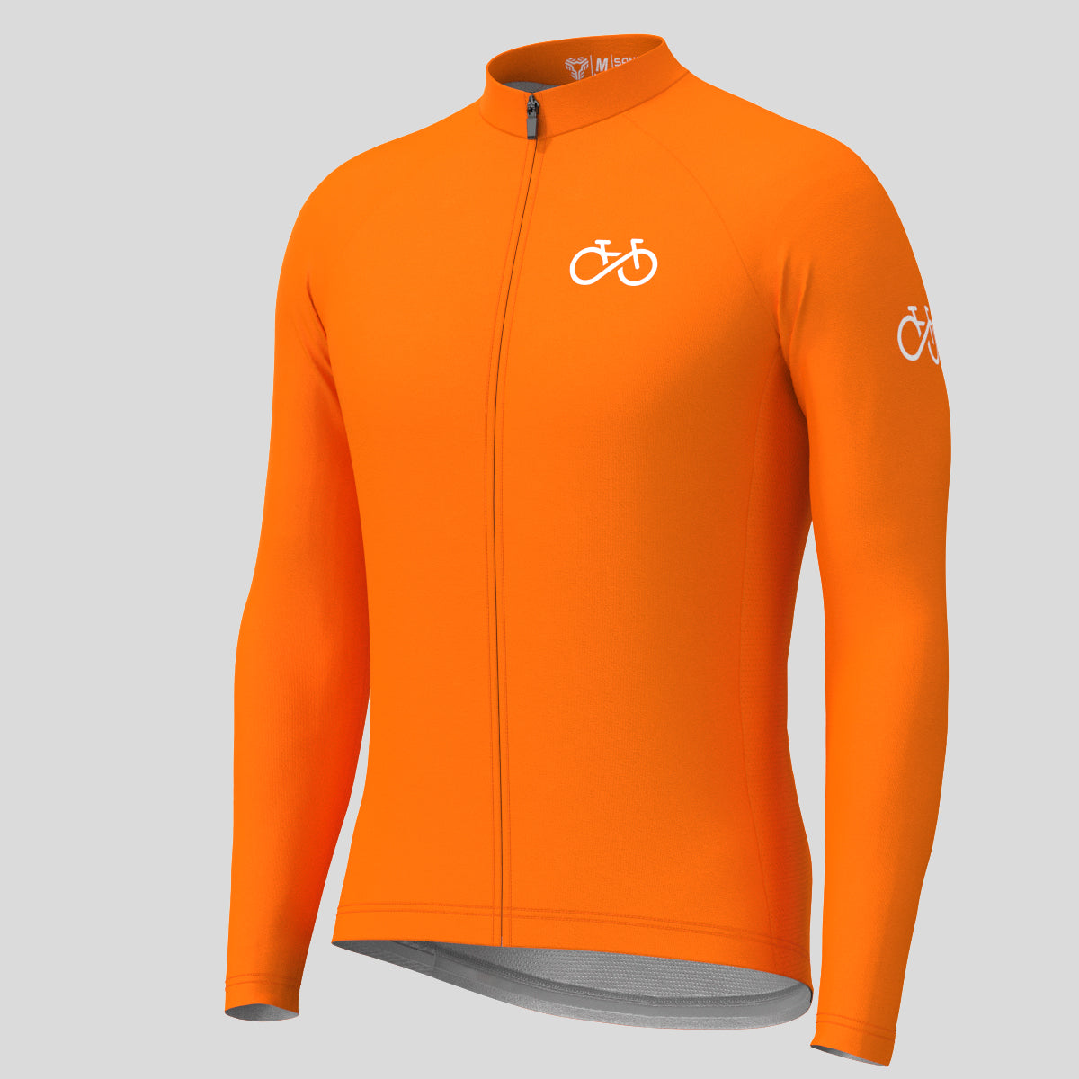 Men's Ride Forever LS Cycling Jersey - Orange