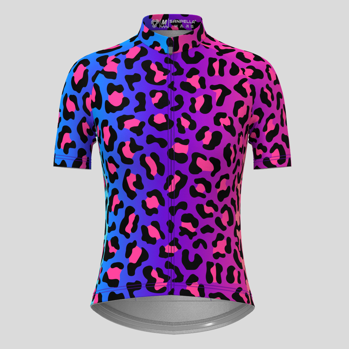 Neon Rainbow Leopard Women's Cycling Jersey