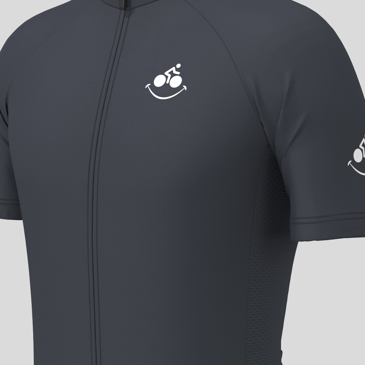 Men's Bike Smile Cycling Jersey - Graphite