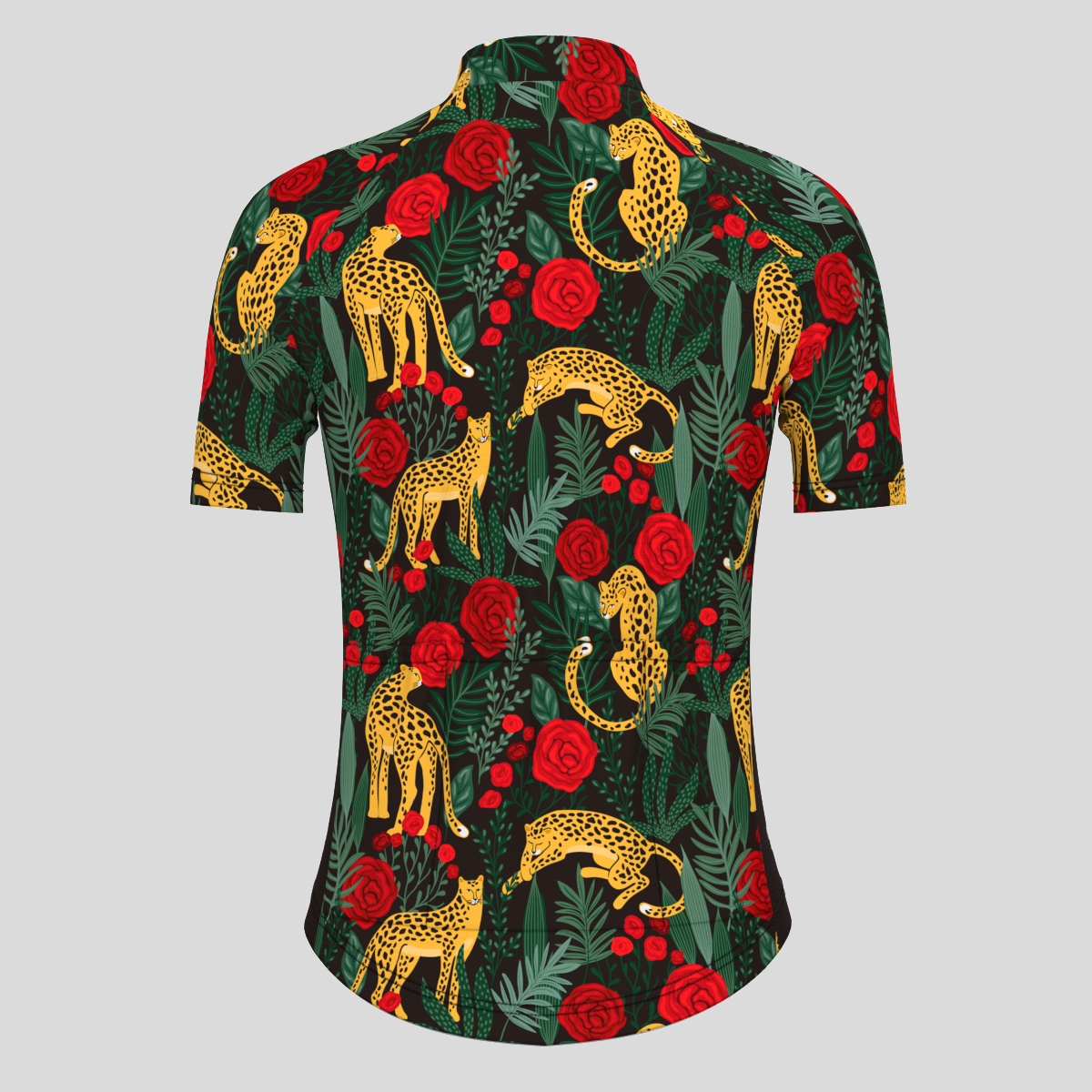Leopards Tropical Leaves Roses Women's Cycling Jersey