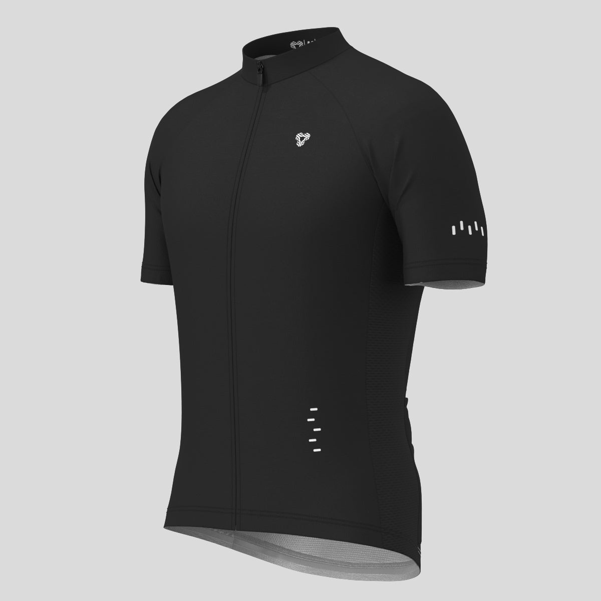 Men's Minimal Solid Cycling Jersey - Black