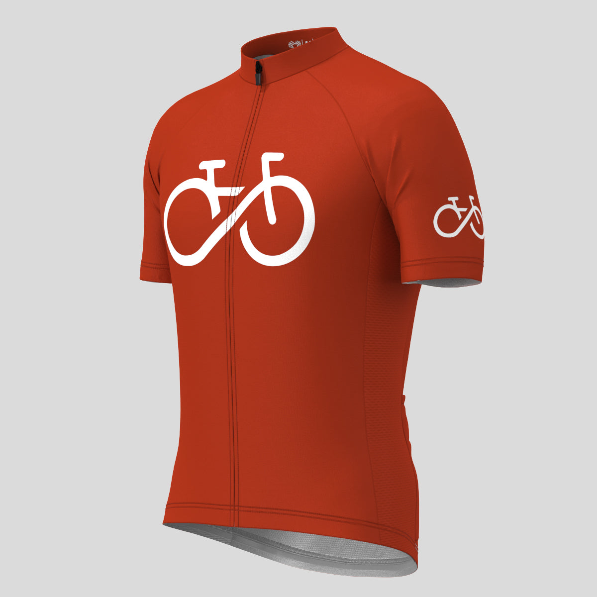 Bike Forever Men's Cycling Jersey-Brick