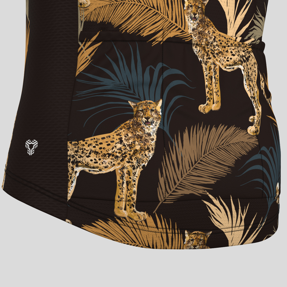 Tropical plants Leopard Men's Cycling Jersey