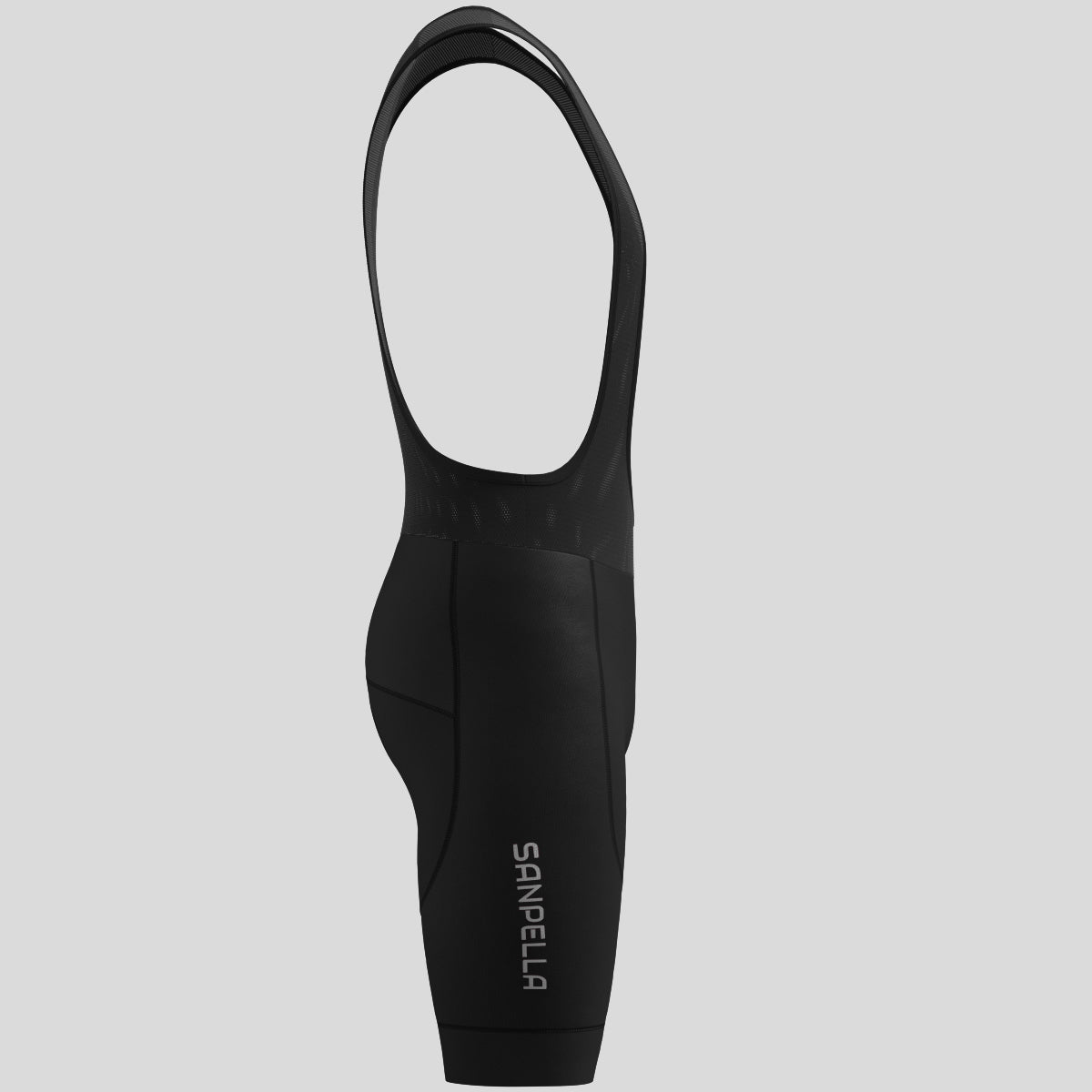 Minimal Solid Men's Bib Shorts - Black