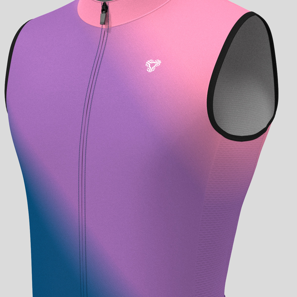 Men's Minimal Fade Sleeveless Cycling Jersey - Purple