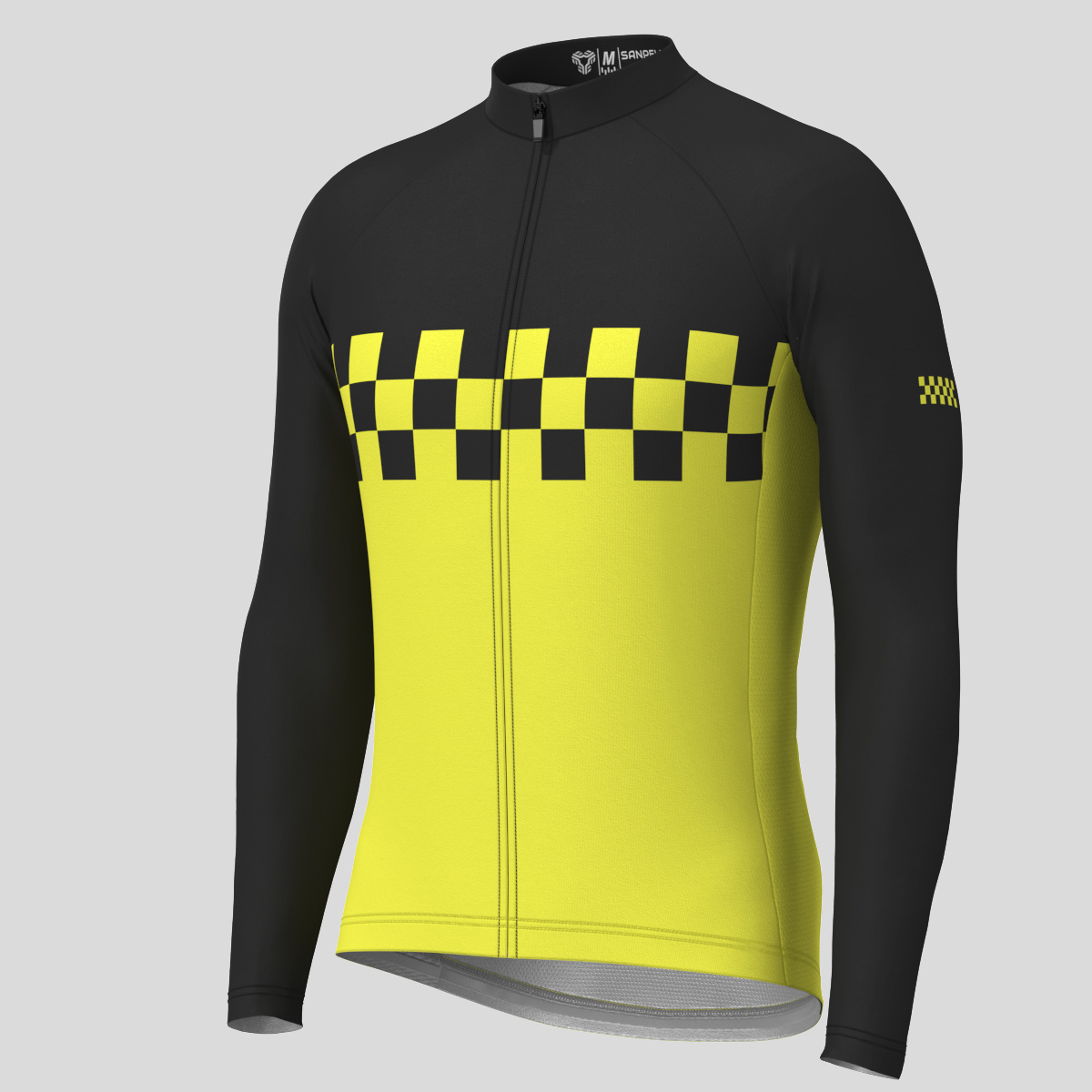 checkered cycling jersey