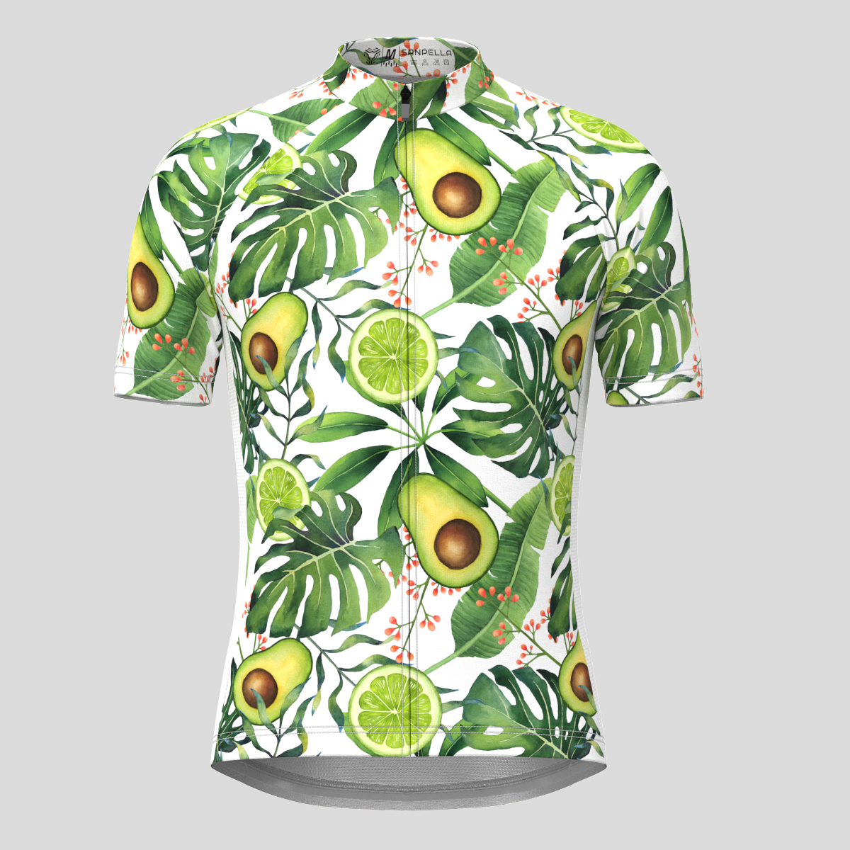 Avocado Lemon Tropical Plants Men's Cycling Jersey