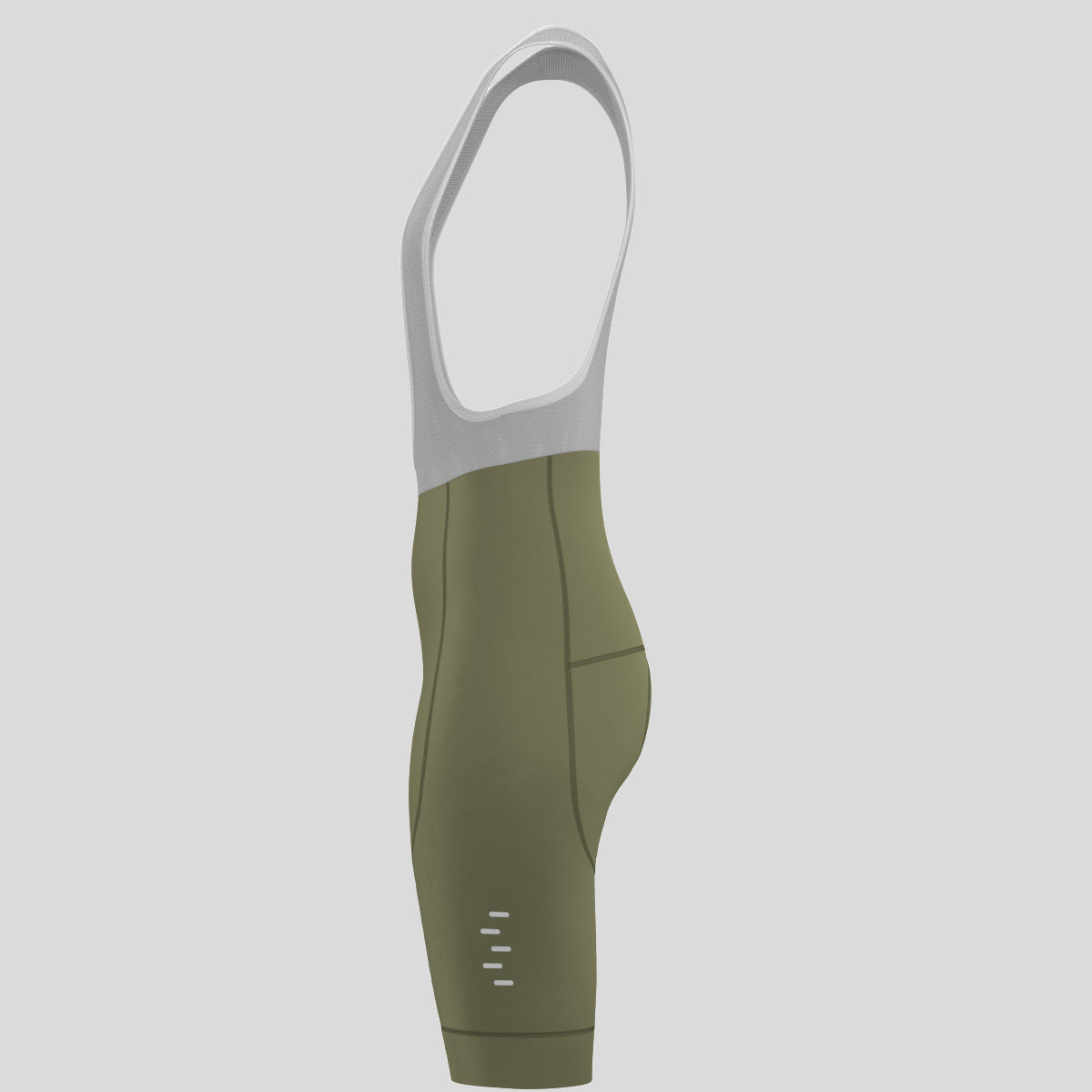Minimal Solid Women's Bib Shorts - Olive