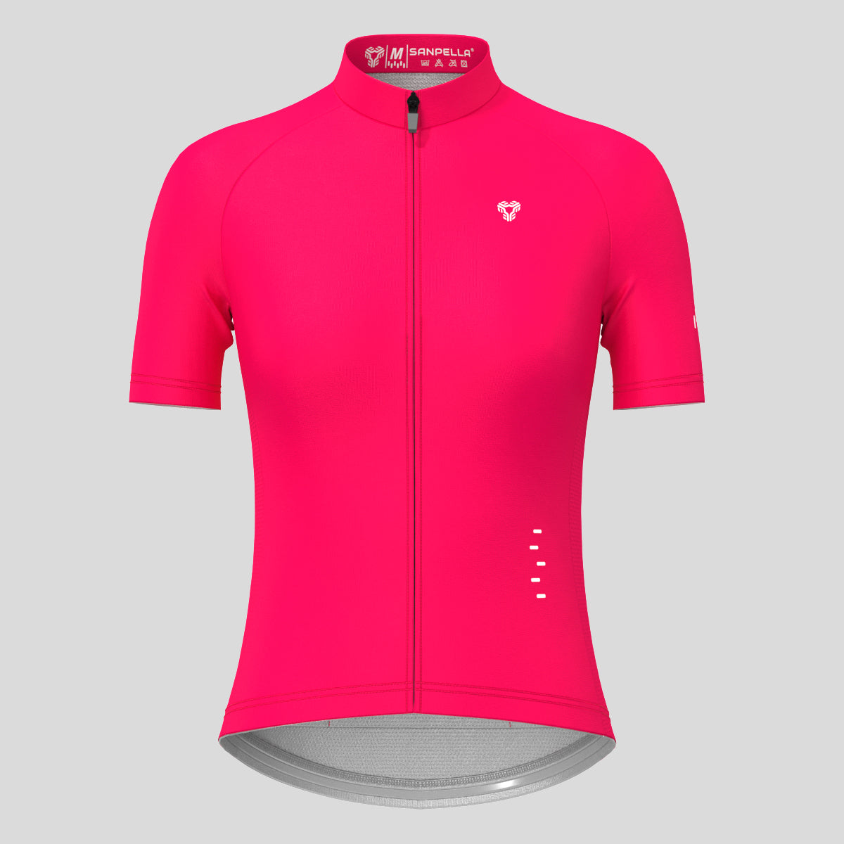 Minimal Solid Women's Cycling Jersey - Jester Red