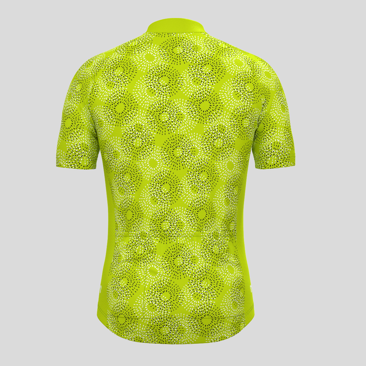 Abstract Irregular Kiwi Print Men's Cycling Jersey