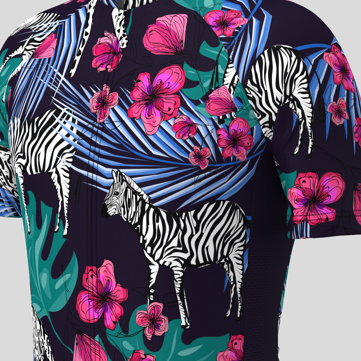 Tropical Plants Flowers Animals Men's Cycling Jersey