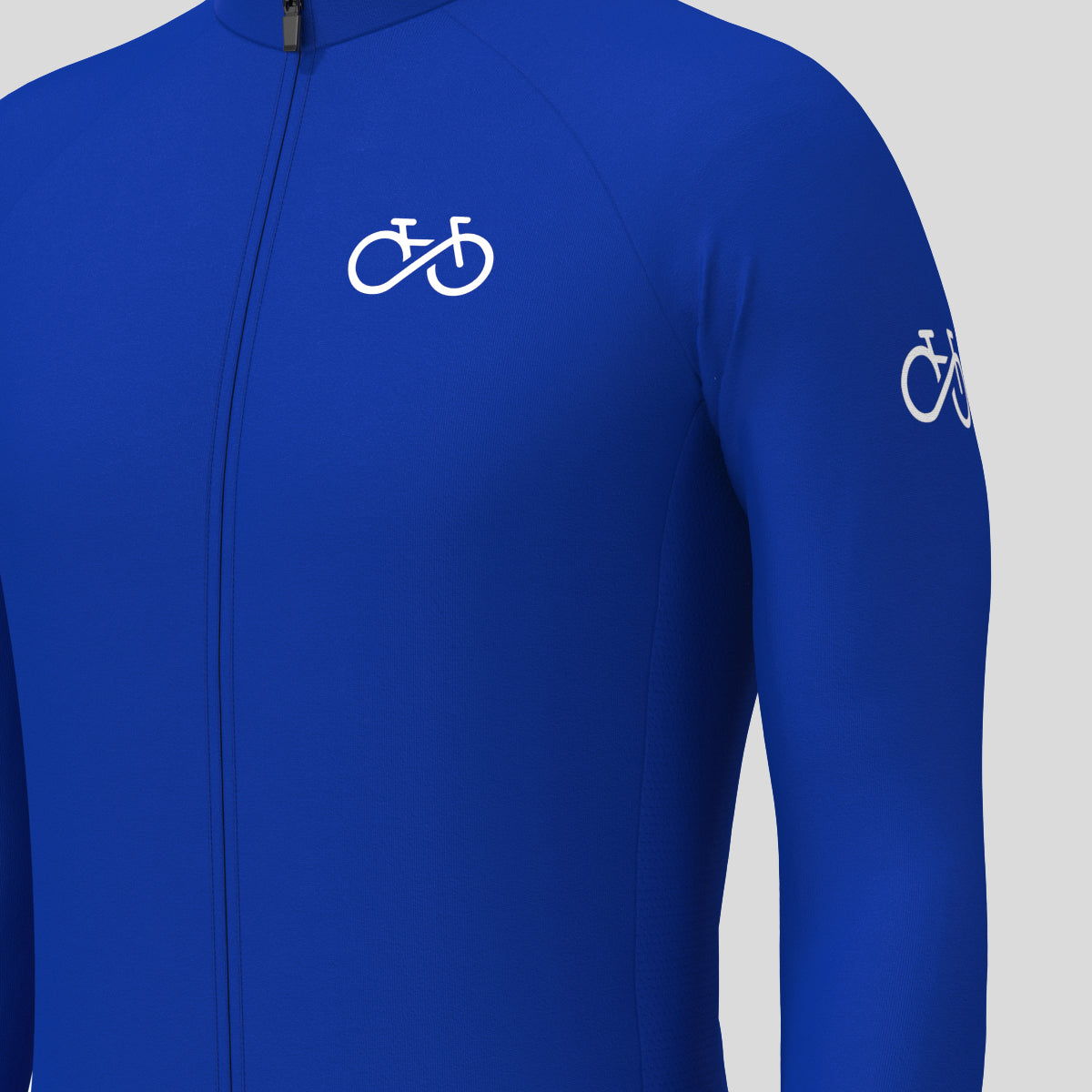 Men's Ride Forever LS Cycling Jersey - Racing Blue