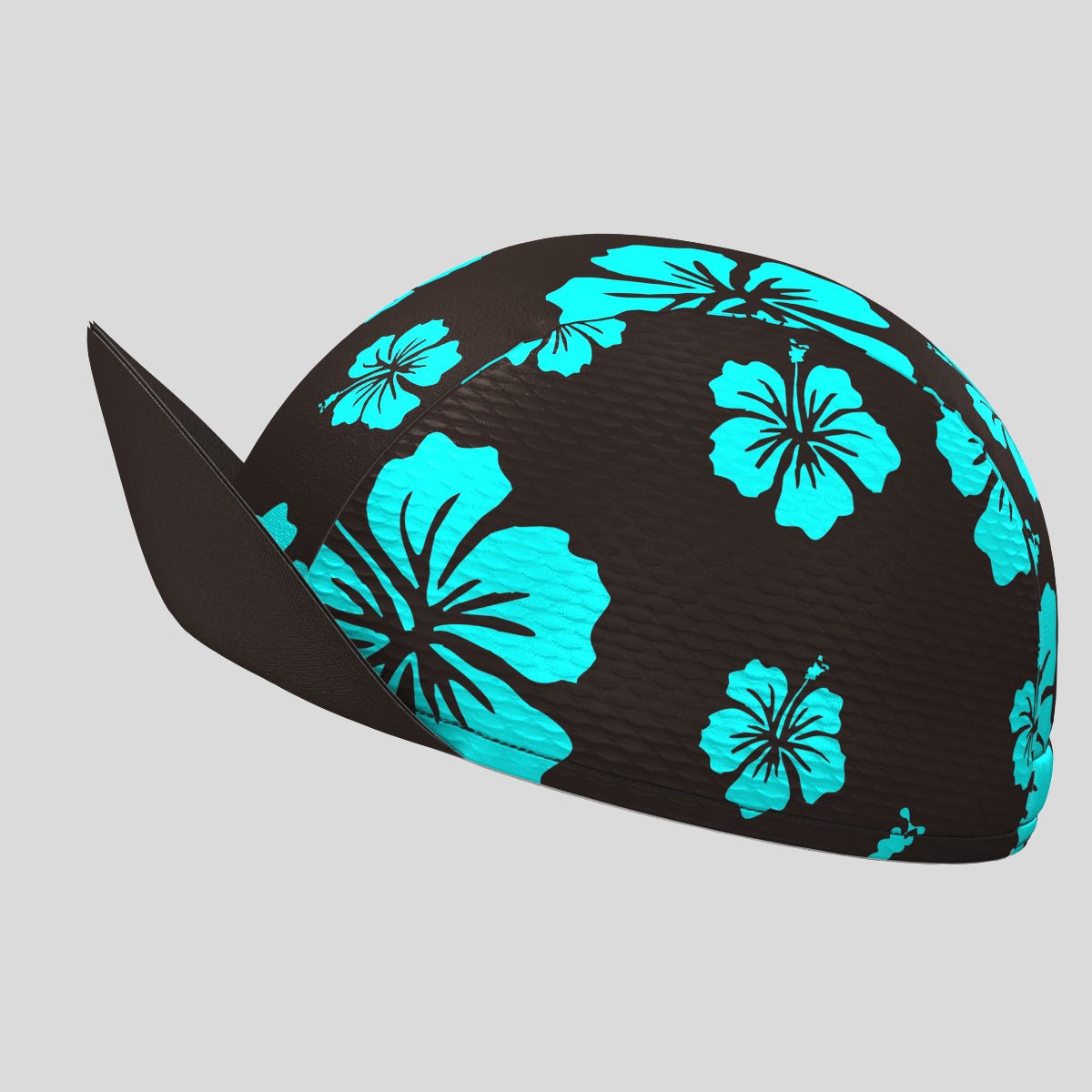 Hawaii Floral Cycling Cap - Blue/Black