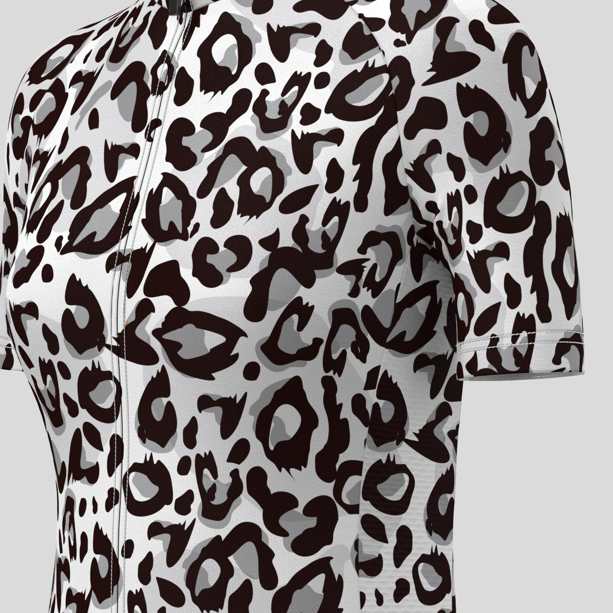 Leopard Print Women's Cycling Kit - Black/White