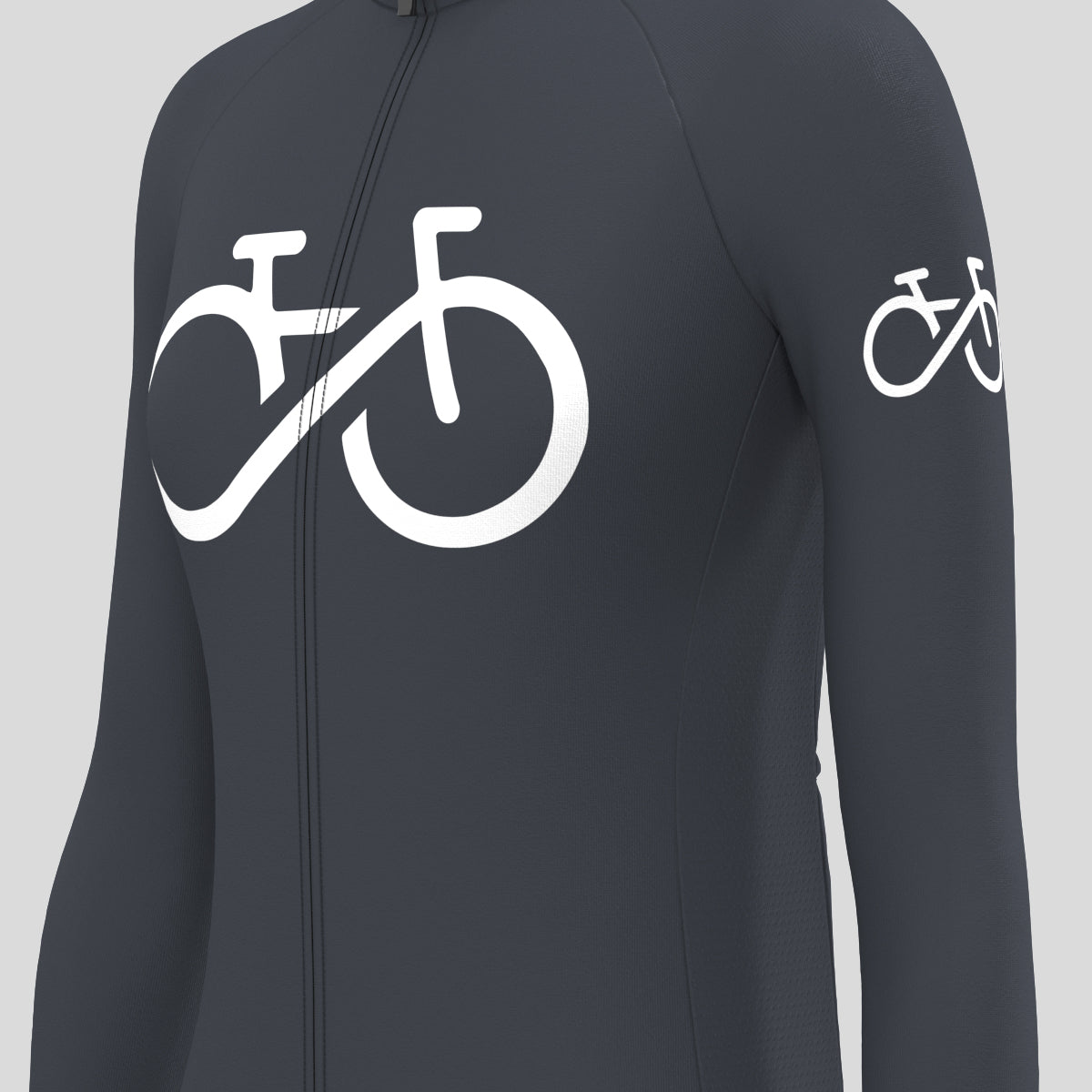 Bike Forever Women's LS Cycling Jersey - Graphite