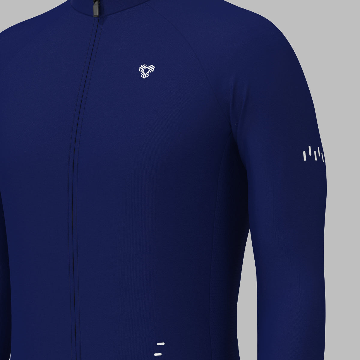 Men's Minimal Solid LS Cycling Jersey - Ink