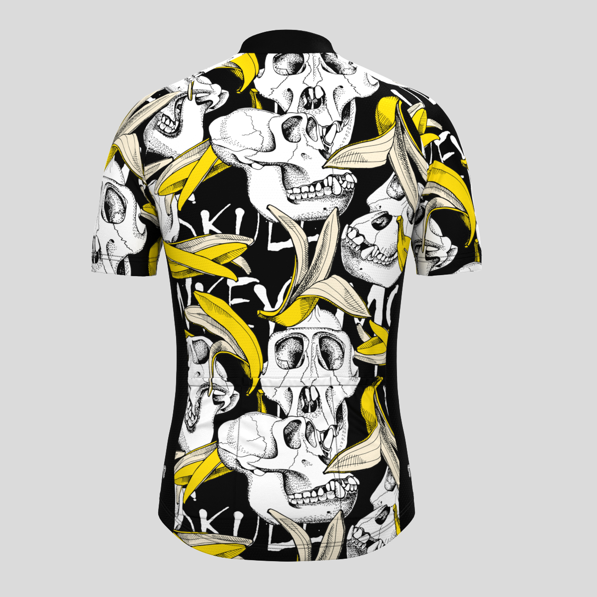 Skull Banana Skin Men's Cycling Jersey