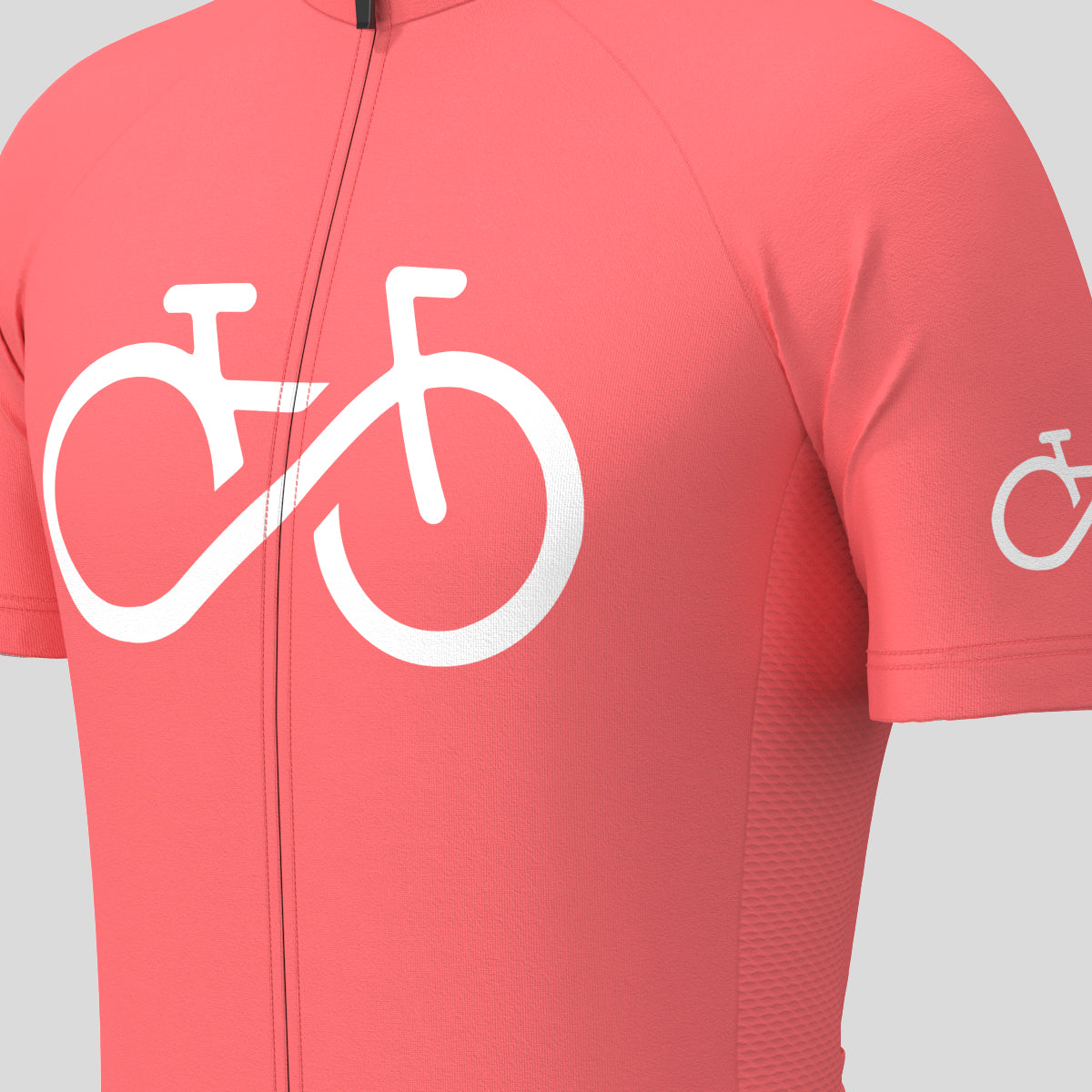 Bike Forever Men's Cycling Jersey -Guava