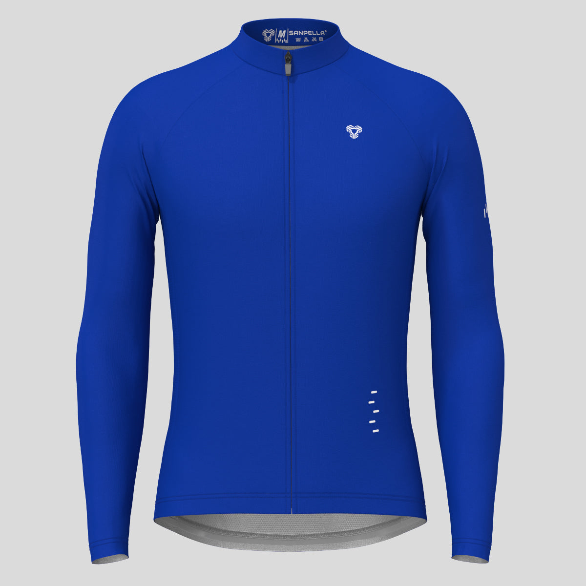 Men's Minimal Solid LS Cycling Jersey - Racing Blue