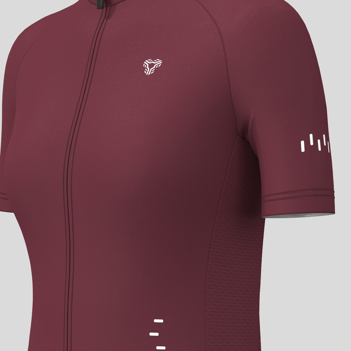 Minimal Solid Women's Cycling Jersey - Plum