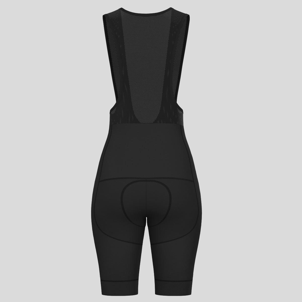 Minimal Solid Women's Bib Shorts - Black