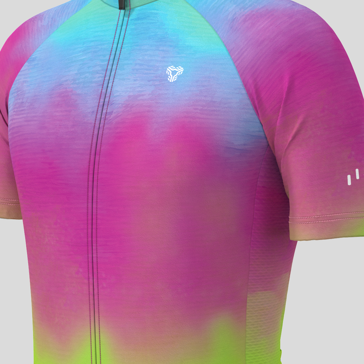Men's Tie Dye Fade Cycling Jersey - Fig