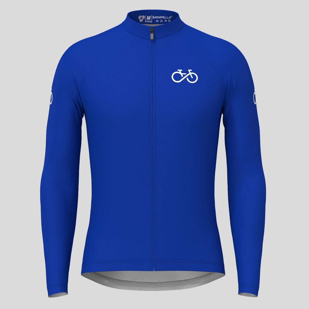 Men's Ride Forever LS Cycling Jersey - Racing Blue