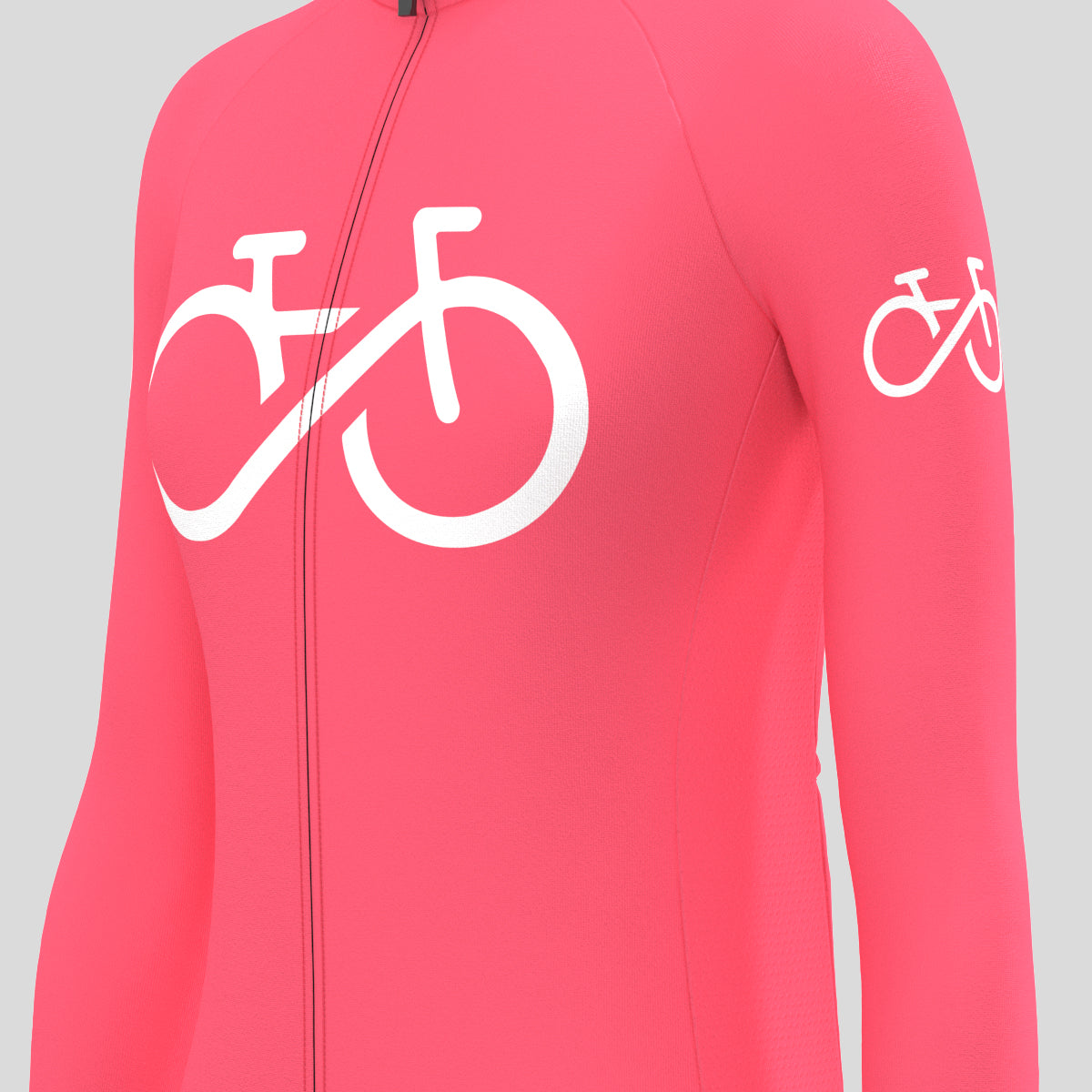 Bike Forever Women's LS Cycling Jersey - Pink