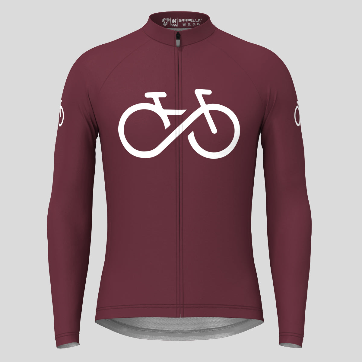 Bike Forever Men's LS Cycling Jersey - Plum