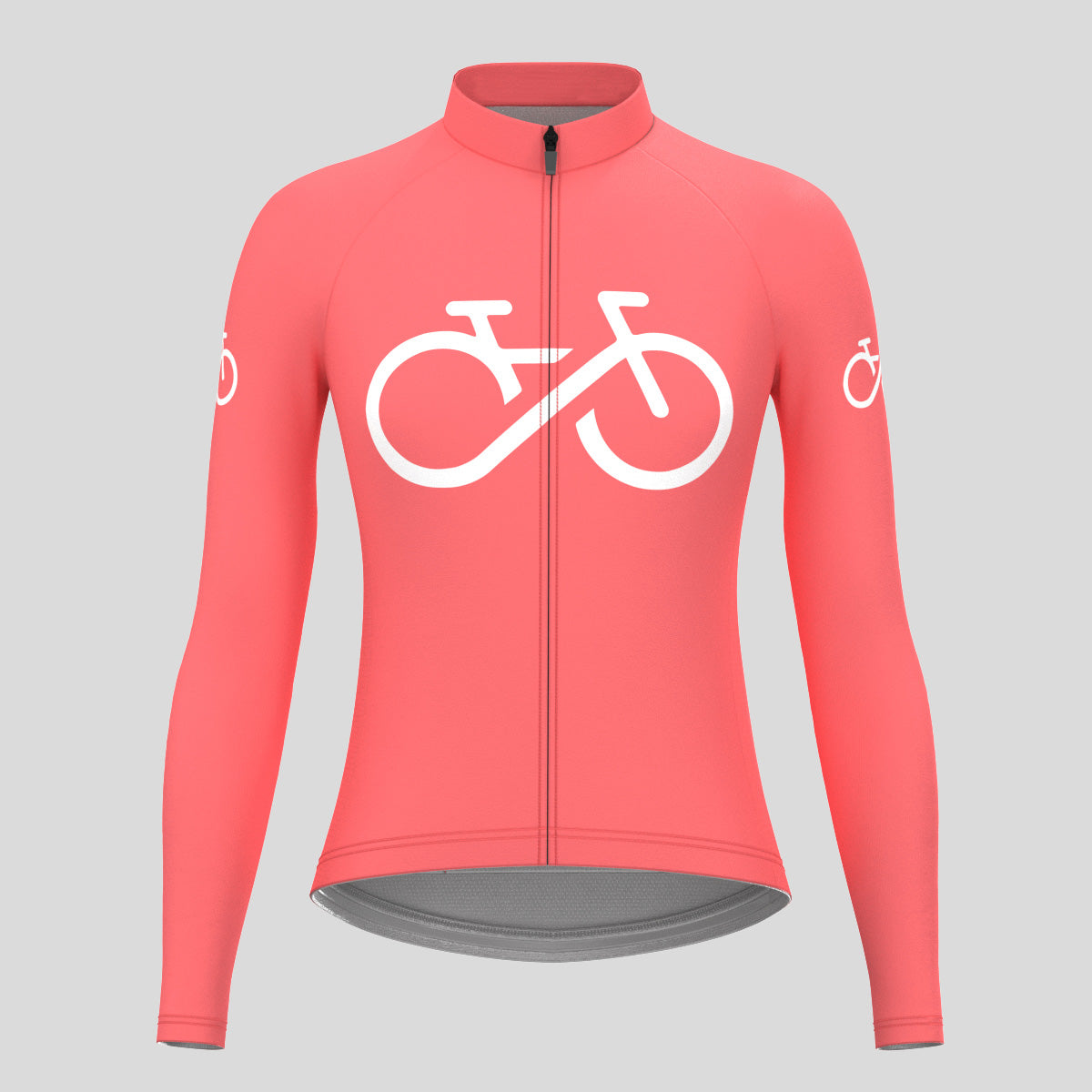 Bike Forever Women's LS Cycling Jersey - Guava