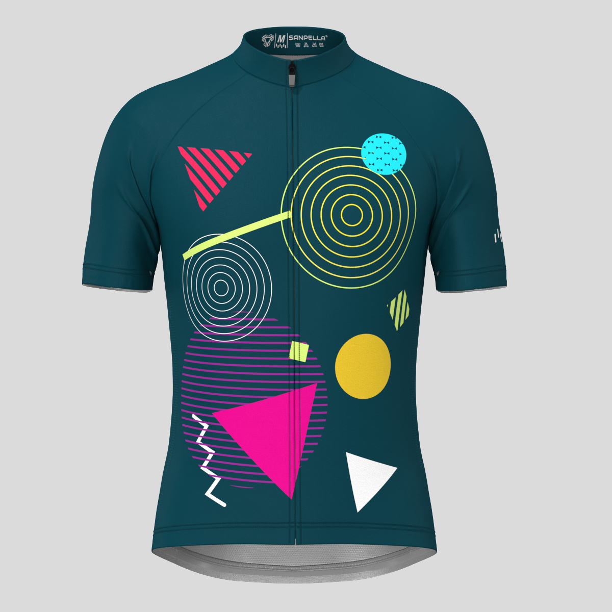 Abstract Memphis Men's Cycling Jersey - Midnight