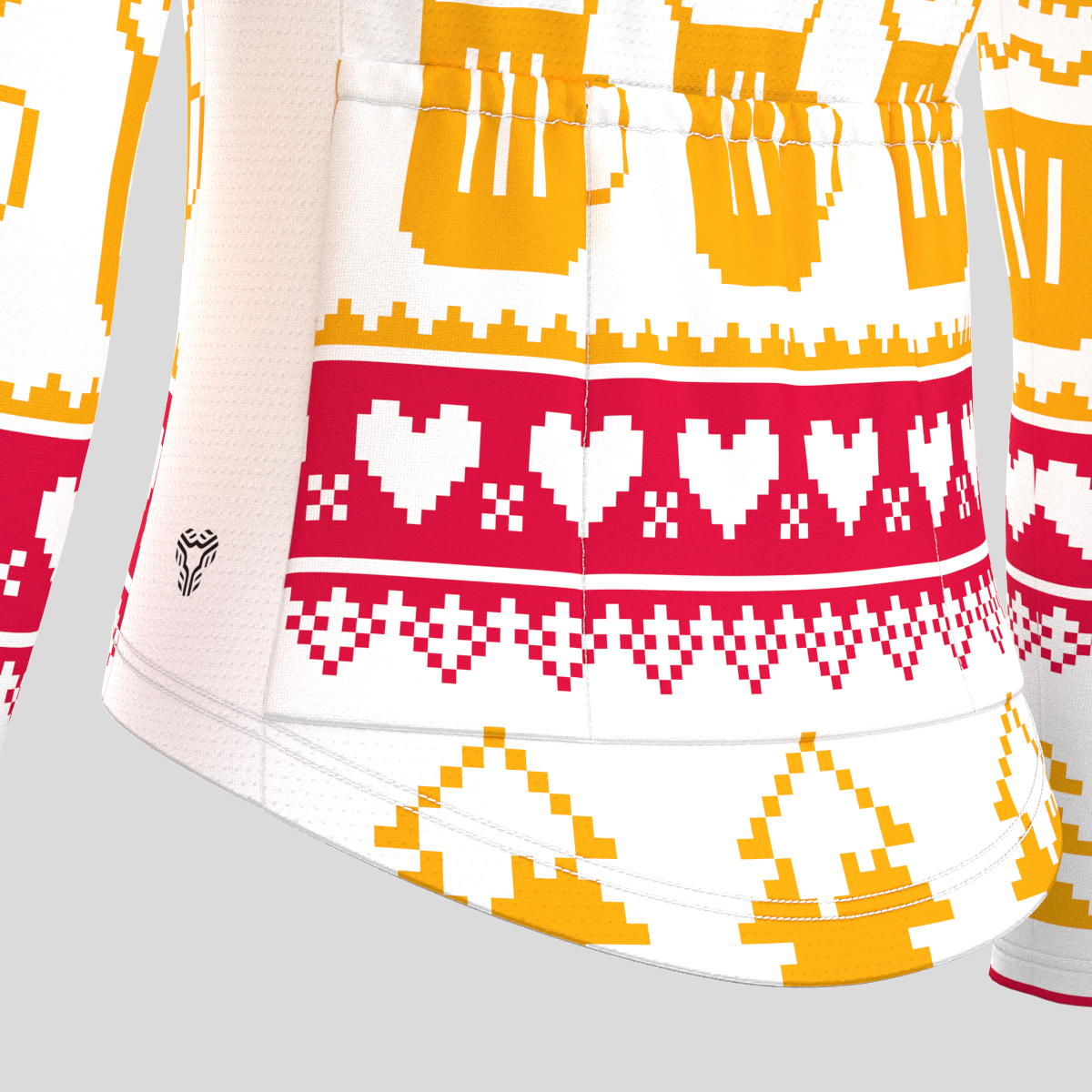 Christmas Sweater Beer Reindeer Women's LS Cycling Jersey