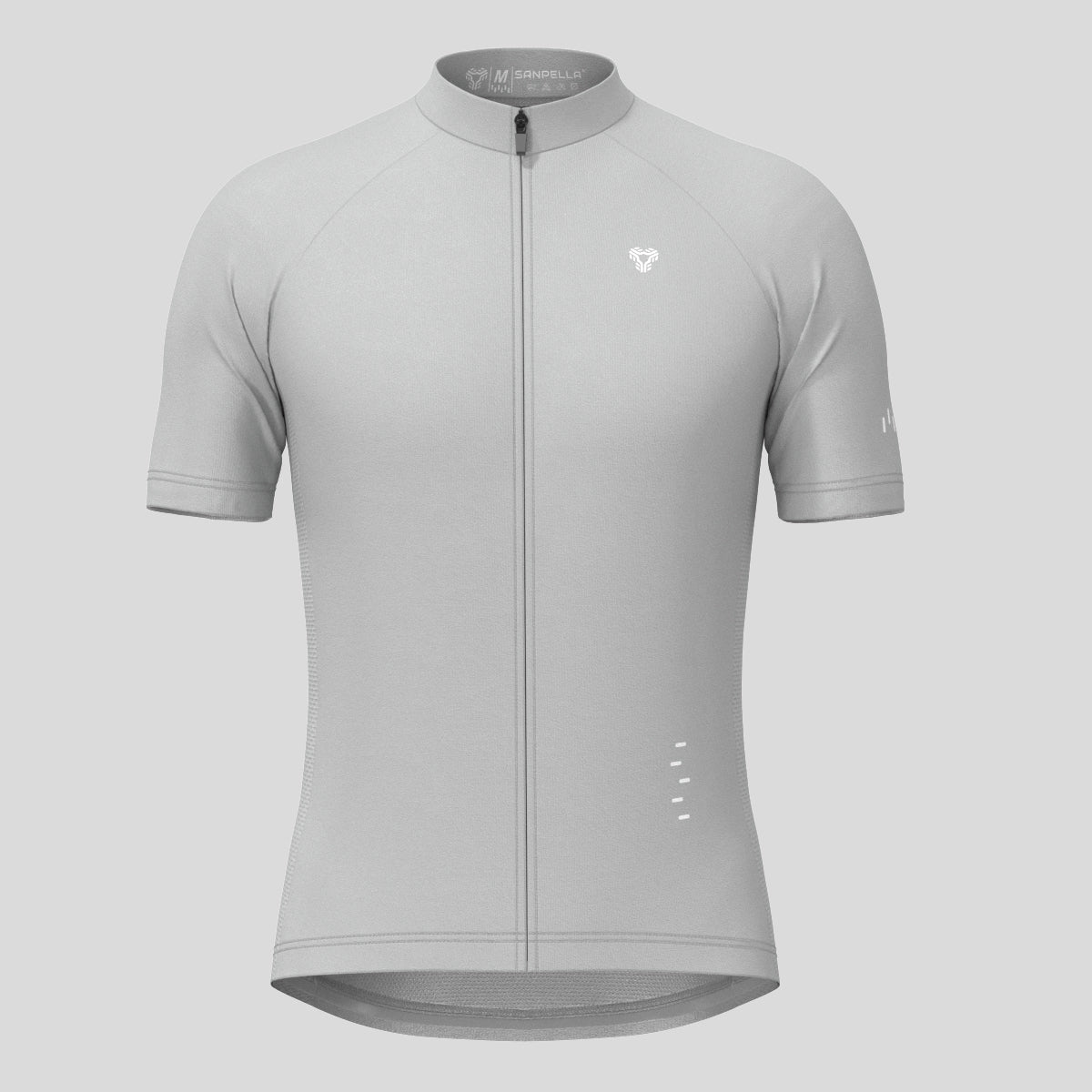 Men's Minimal Solid Cycling Jersey -Gray