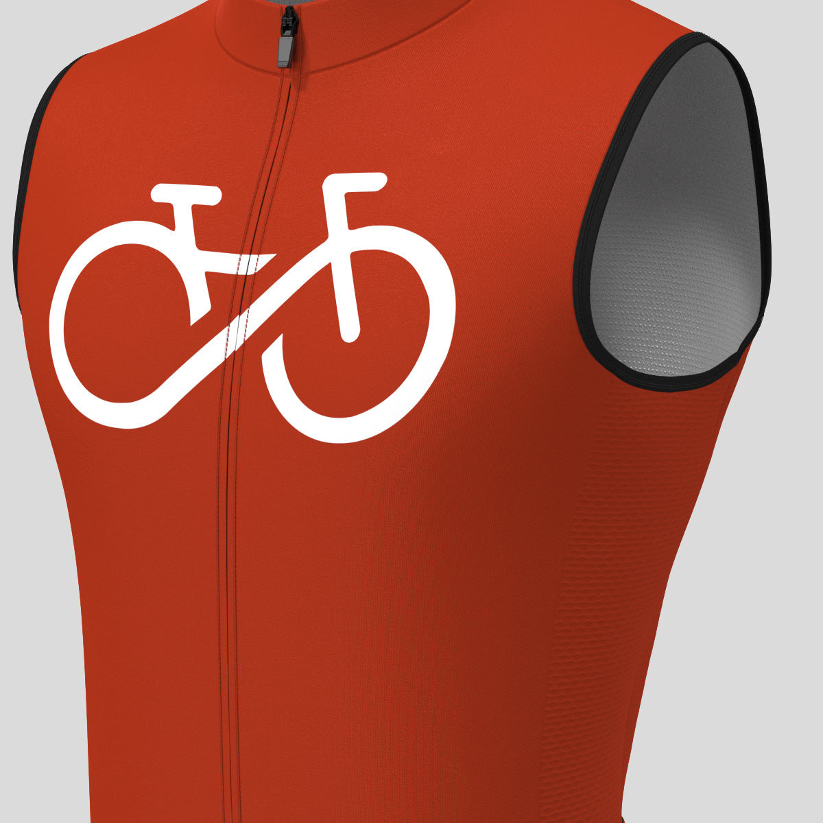 Men's Bike Forever Sleeveless Cycling Jersey - Brick